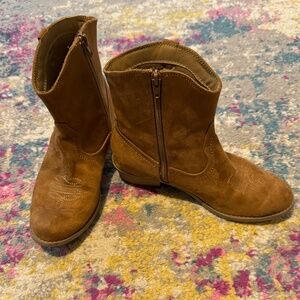 Dolce Vita Big Girls Tan Western Boots Size 4